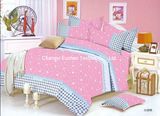 Poly/Cotton Printed King Fitted Bedspread Patchwork Bedding Set T/C 65/35