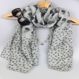 Heart Shape Printing Shawls, Women Fashion Accessory Scarf