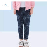 Latest Printed Cotton Girls' Elastic Waist Denim Jeans by Fly Jeans