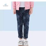 Latest Printed Cotton Girls' Elastic Waist Denim Jeans by Fly Jeans