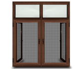 Casement Swing Aluminium Windows with Easy Install Mosquito Nets Screen