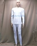 Warm Thermal Underwear in Pure White