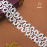 New Design Fabric Nylon White Eyelash Lace