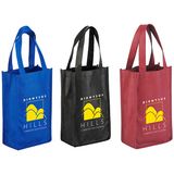 Foldable Shopping Promotion Non Woven Bottle Wine Bag