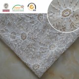 Beaded Mesh Polyster Lace Fabric, Delicate and Beautiful Floral Pattern 2017 C30003