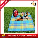 Coral Fleece Throw Blanket Picnic Blanket with Waterproof Backing