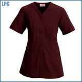 Cotton Absorbent Kitchen Work Uniform with Short Sleeves