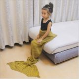 Popular Knitting Design Infant Mermaid Tail Fleece Blanket