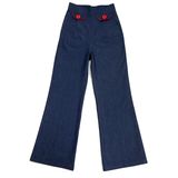 Us Plus Size Ladies Denim Long Pants