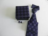 New fashion Check Design Men's Woven Silk Necktie with Gift Box