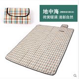 OEM Mediterranean Microfiber PEVA Picnic Blanket