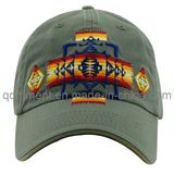 Washed Joint Embroidery Cotton Twill Sport Baseball Cap (TMB9045)