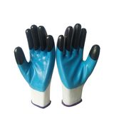 Finger Double Dippied Nitrile Gloves with Logo