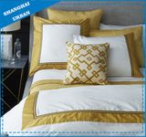 Golden Border Patchwork 300tc Sateen Cotton Bedsheet