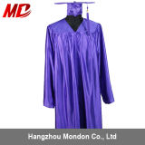 High School Graduation Cap and Gown Shiny Purple