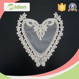 Garment Accessories Love Heart Pattern Floral Embroidery Patch