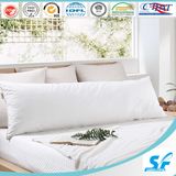 White Plain Cotton Down and Feather Long Pillow