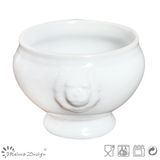 10.5cm Lion Head Stoneware Soup Bowl
