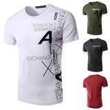 Men's Round Neck Vintage Washed Cotton T-Shirt with Custom Printing