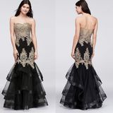 Mermaid Gown with Embroidered Women Evening Gown