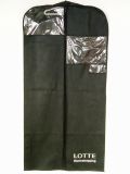 Custom Black PP Non Woven PVC Window Garment Suit Bag