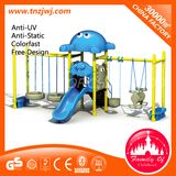 Kids Outdoor Garden Swing Metal Swing Sets with Slides