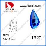 Delicate Cut 18*35mm Glass Jewelry Crystal Part Stone