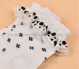 Floret Jacquard Weave Dress Lace Sock