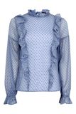 2017 Spot Chiffon Women Long Sleeve Transparent Blouses Wholesale