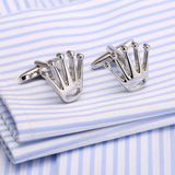 VAGULA Super Quality Brass Gemelos Crown Cufflinks 187