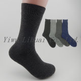 Hot Selling Custom Men's Comfortable Warm Terry Crew Middle Socks