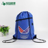 Hot Selling Drawstring Backpack with Front Pocket and Earphone Hole