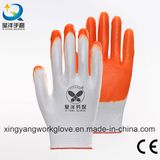 Nitrile Coated Polyester Shell Labor Protective Safety Gloves (N005)