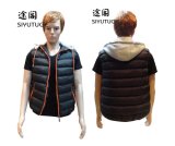Men Winter Fashion Sleeveless Hoody Fleece Vest Jacket (SY-806)