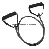 4' Black Medium Tension Rubber Latex Exercise Resistance Band 12lbs