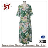 Summer Women's Flower Pattern Long Dress