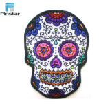 Colorful Handmade Skull Head 3D Embroidery Patch