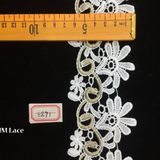 6.5cm Gorgeous Embroidered Broderie Anglaise Cotton Lace Trim Hme891