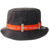 Contrast Webbing Washed Twill Leisure Golf Bucket Cap Hat (TRBT009)