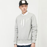Hip Hop Pullover Printed Gray Sweatshirt