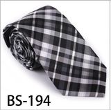 New Design Fashionable Silk/Polyester Check Tie (BS-194)
