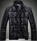 Men Leather PU Winter Padding Clothes Jacket