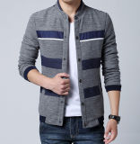 2015 Fashion Knitted Casual Contrast Jacket for Men