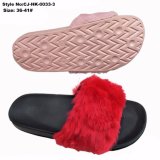 Women Slide Sandal EVA Sole Plush Fur Slippers