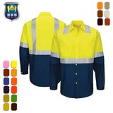 High Visibility Uniform Reflective Patches Work Shirt