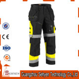 Black High-Quality Reflective Work Trouser Industry Workwear Pants