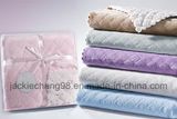 Ultrasonic Embossed Baby Blanket / Micro Mink with Sherpa