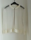 Women Transparent Cardigan Knitwear with Zipper