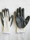 13G Polyester Shell Nitrile Coated Safety Work Gloves (N6007)