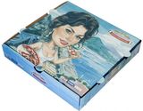 Fast Food Packaging Box with Printed Lady Pattern